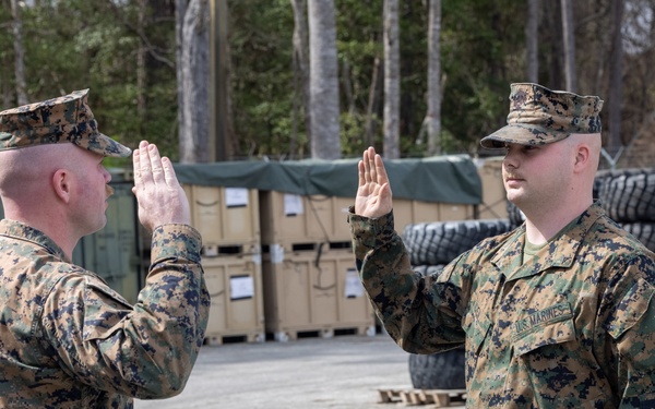 2d LAR LCpl Bryce Lien Reenlistment