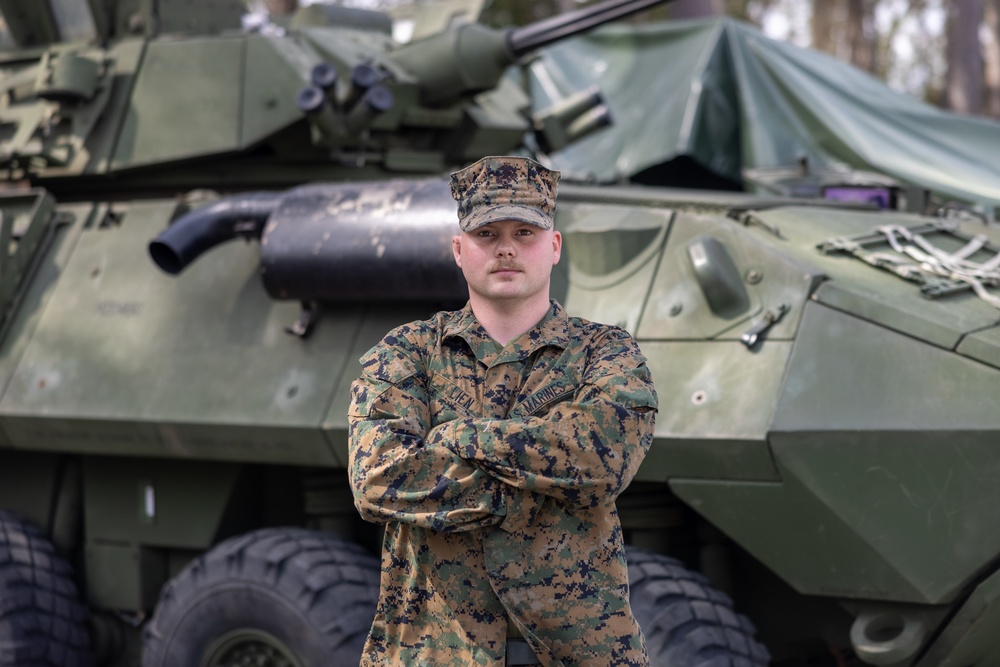 2d LAR LCpl Bryce Lien Reenlistment