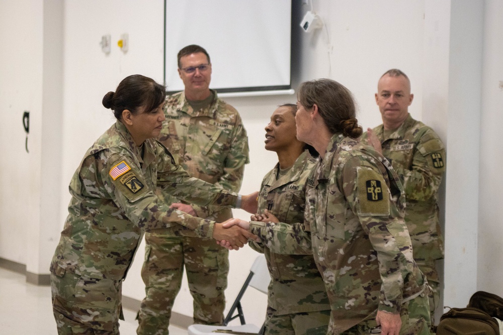 807th Medical Command Leaders Visit the 176th Medical Brigade