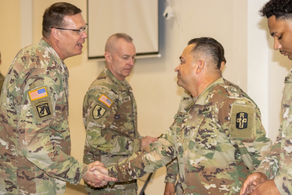 807th Medical Command Leaders Visit the 176th Medical Brigade