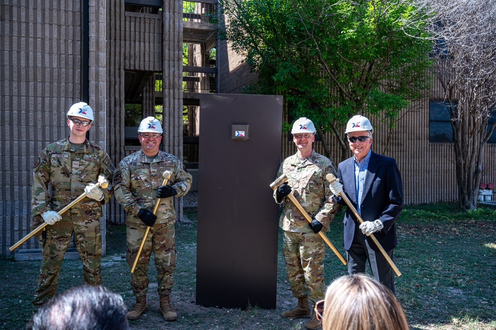 Laughlin begins groundbreaking at the Ricks Hall dormitory