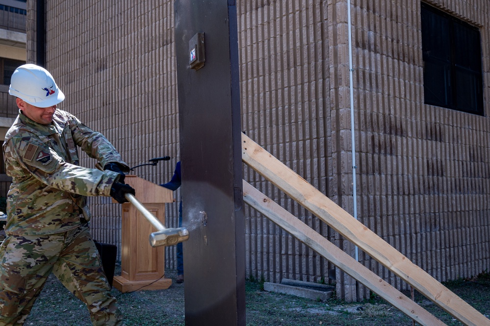 Laughlin begins groundbreaking at the Ricks Hall dormitory