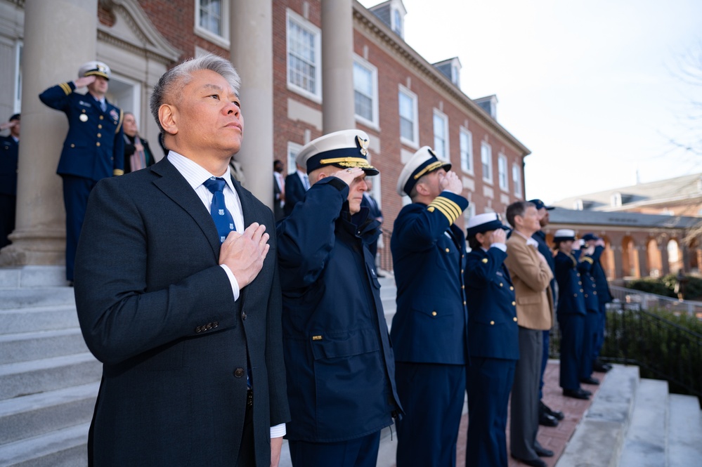 Deputy Secretary John Tien visits Coast Guard Academy