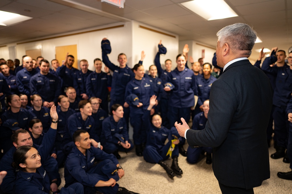 Deputy Secretary John Tien visits Coast Guard Academy