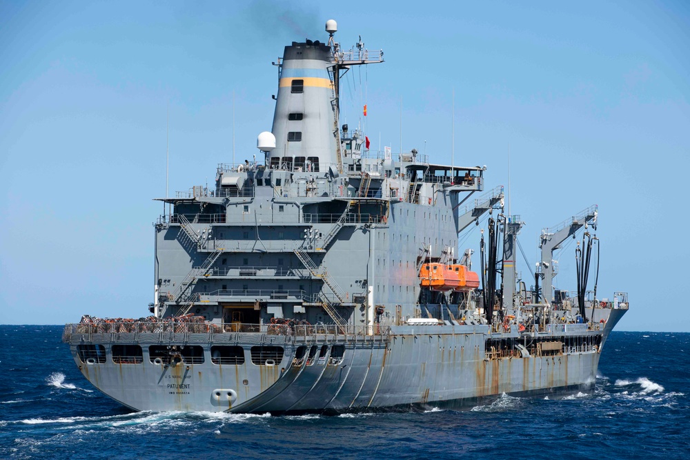 USS Normandy Conducts Replenishment-at-Sea