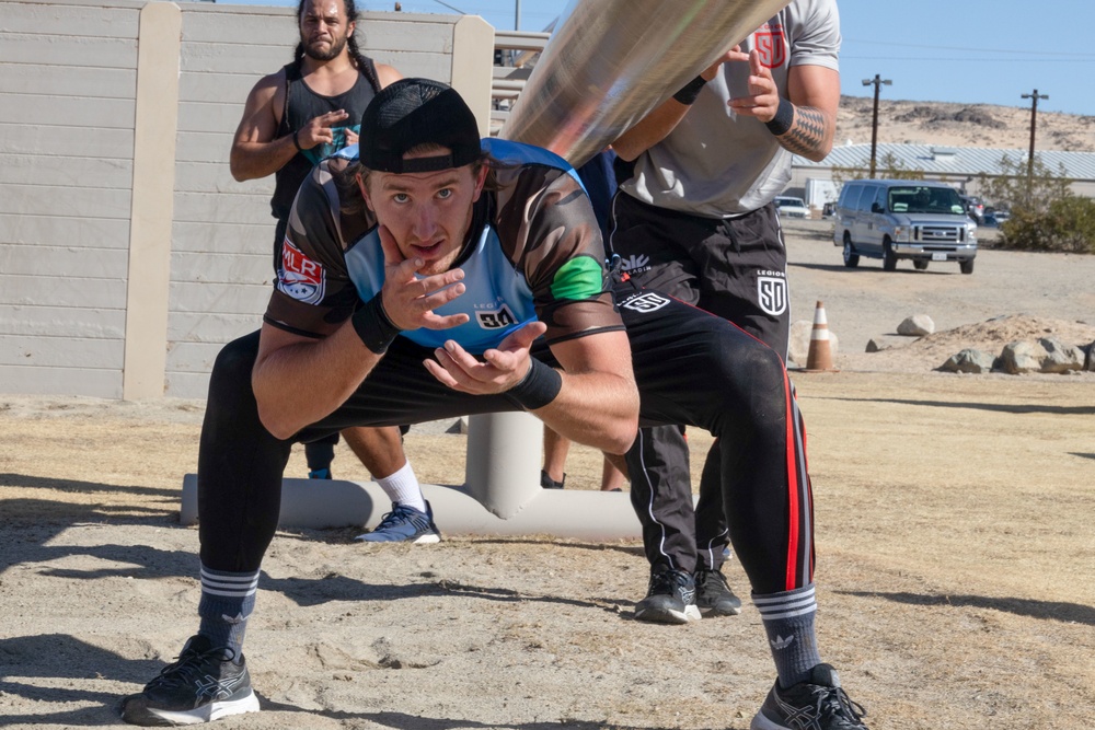 San Diego Legion rugby team takes on MCAGCC tactical movement course