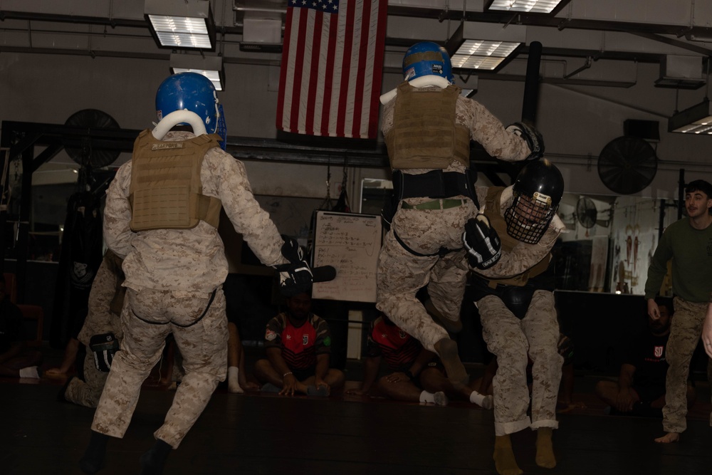 San Diego Legion train with Marines Corps Martial Arts instructors at MCAGCC