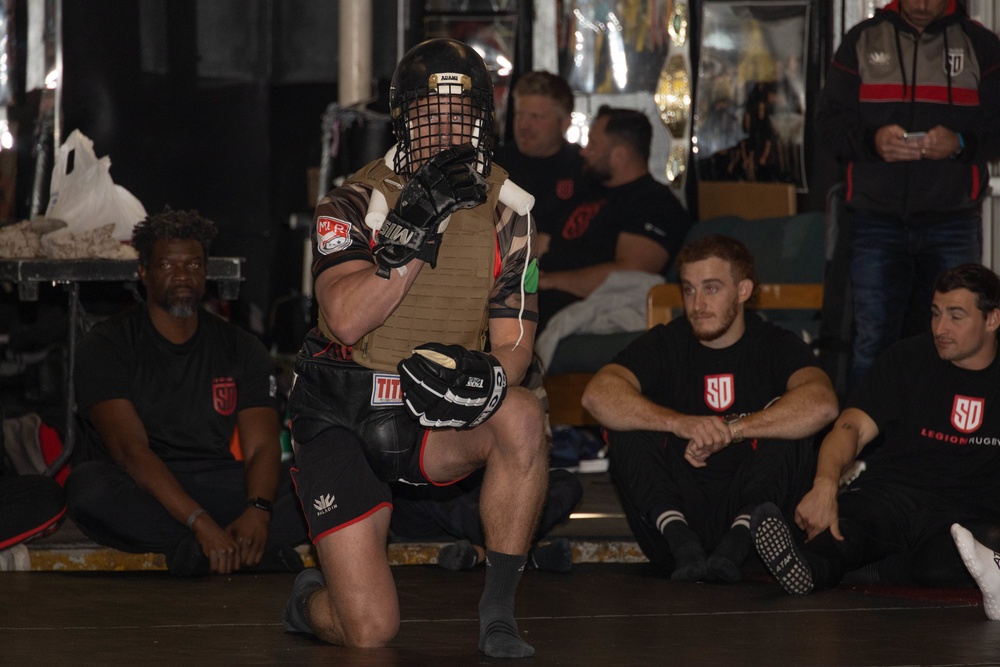 San Diego Legion train with Marines Corps Martial Arts instructors at MCAGCC