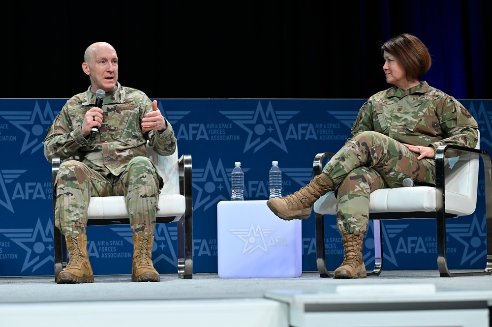 CSO, VCSAF, CMSAF, CMSSF panel discussion at AFA 2023 Warfare Symposium