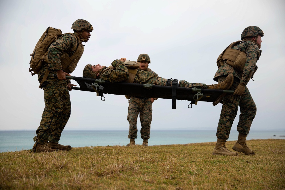 CLR-37 Corpsmen conduct mass casualty exercise