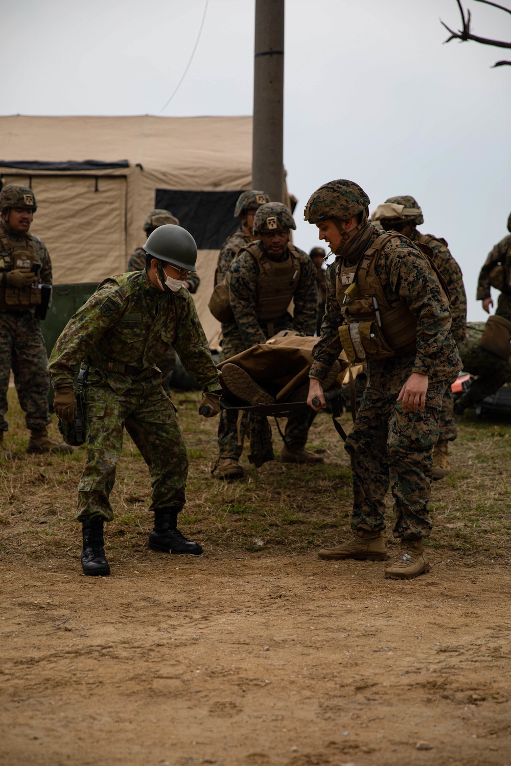 CLR-37 Corpsmen conduct mass casualty exercise