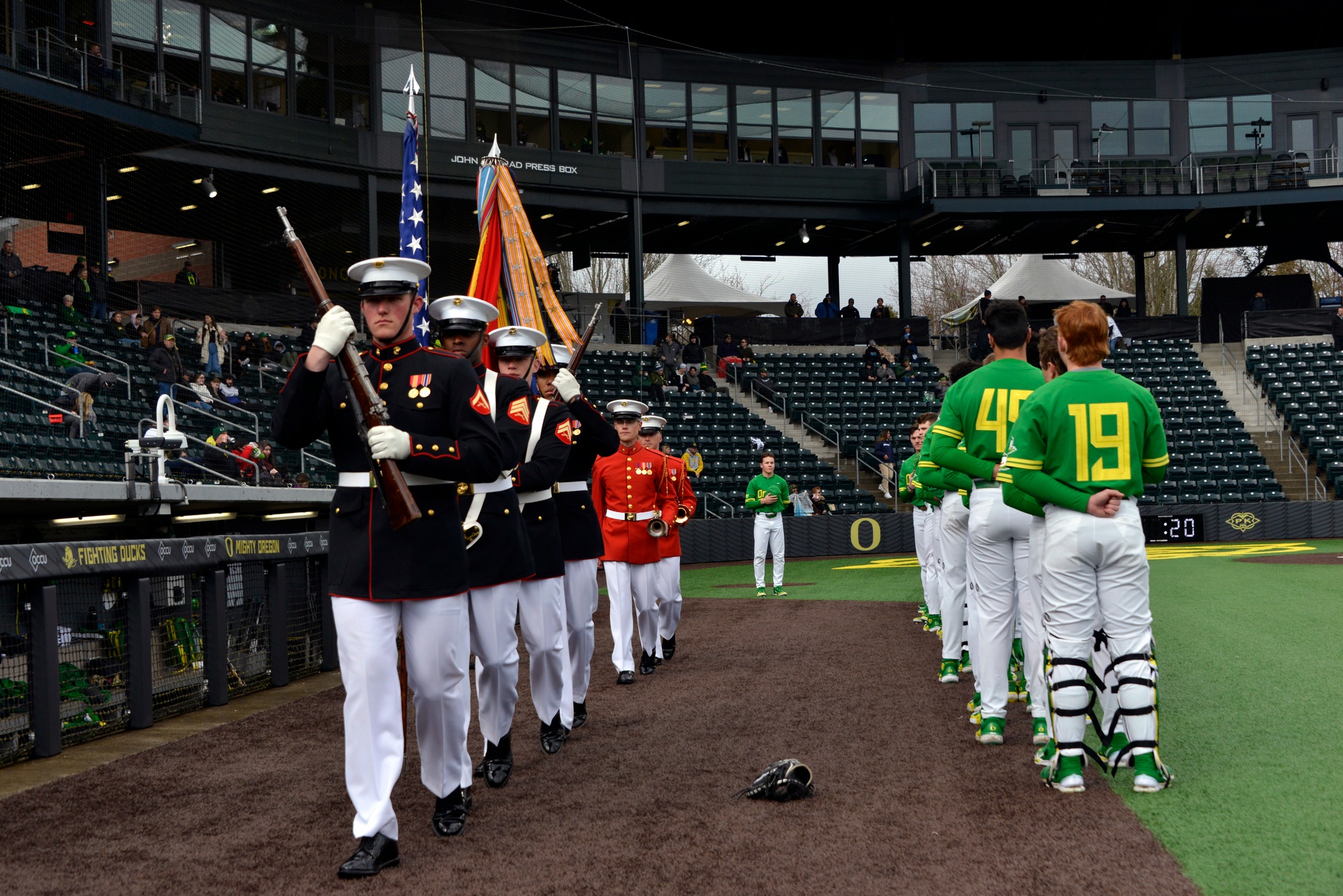 DVIDS - Images - Marines Perform at University of Oregon Baseball