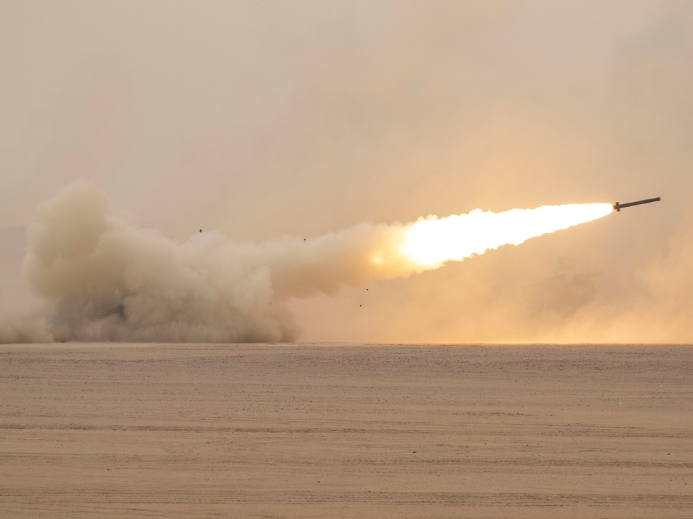 Task Force Spartan, KLF Field Artillery combined for joint fire mission during exercise Al Tahreer