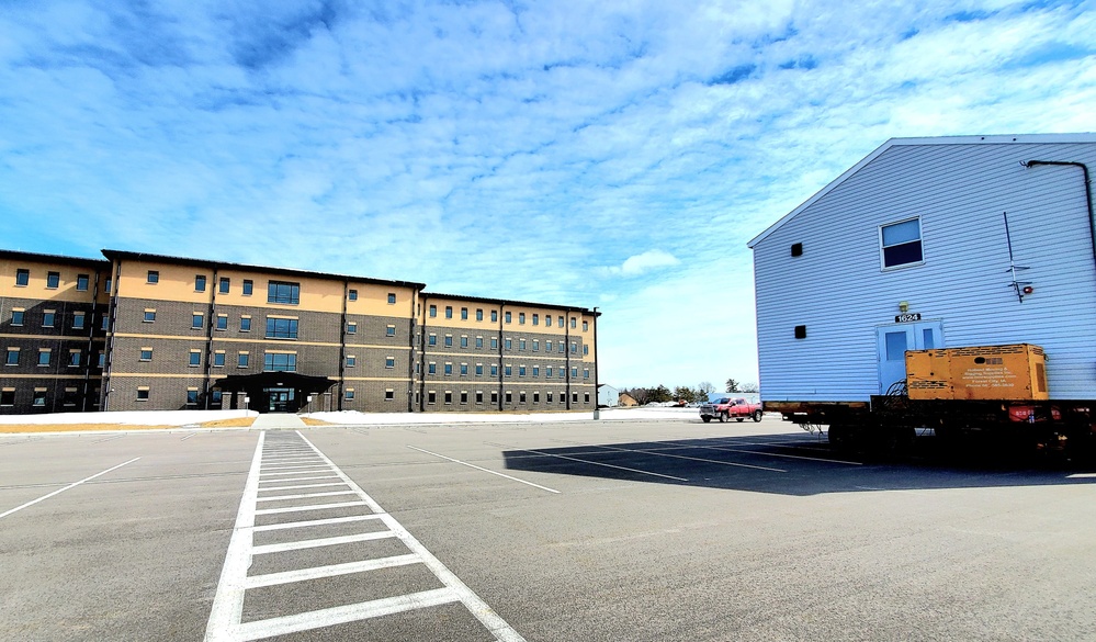 History made: Contractor moves first two World War II-era barracks at Fort McCoy