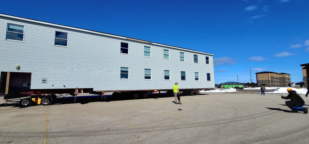 History made: Contractor moves first two World War II-era barracks at Fort McCoy