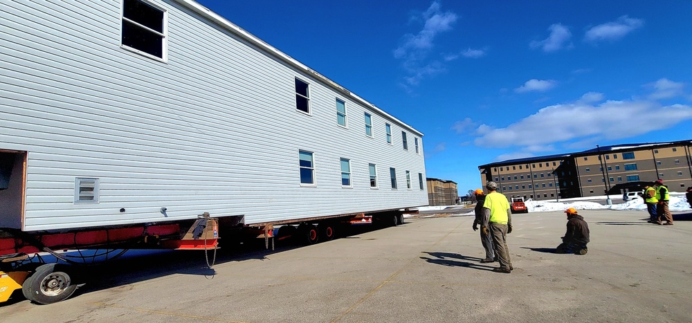 History made: Contractor moves first two World War II-era barracks at Fort McCoy