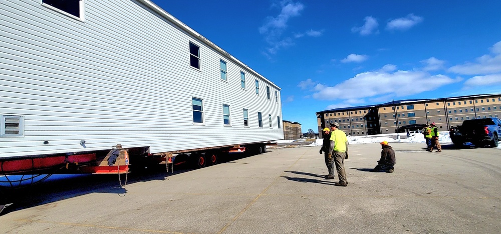 History made: Contractor moves first two World War II-era barracks at Fort McCoy