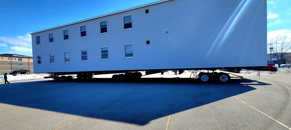 History made: Contractor moves first two World War II-era barracks at Fort McCoy