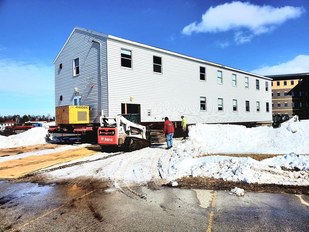 History made: Contractor moves first two World War II-era barracks at Fort McCoy