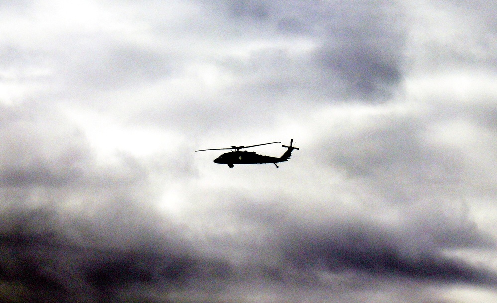 Black Hawk training operations at Fort McCoy