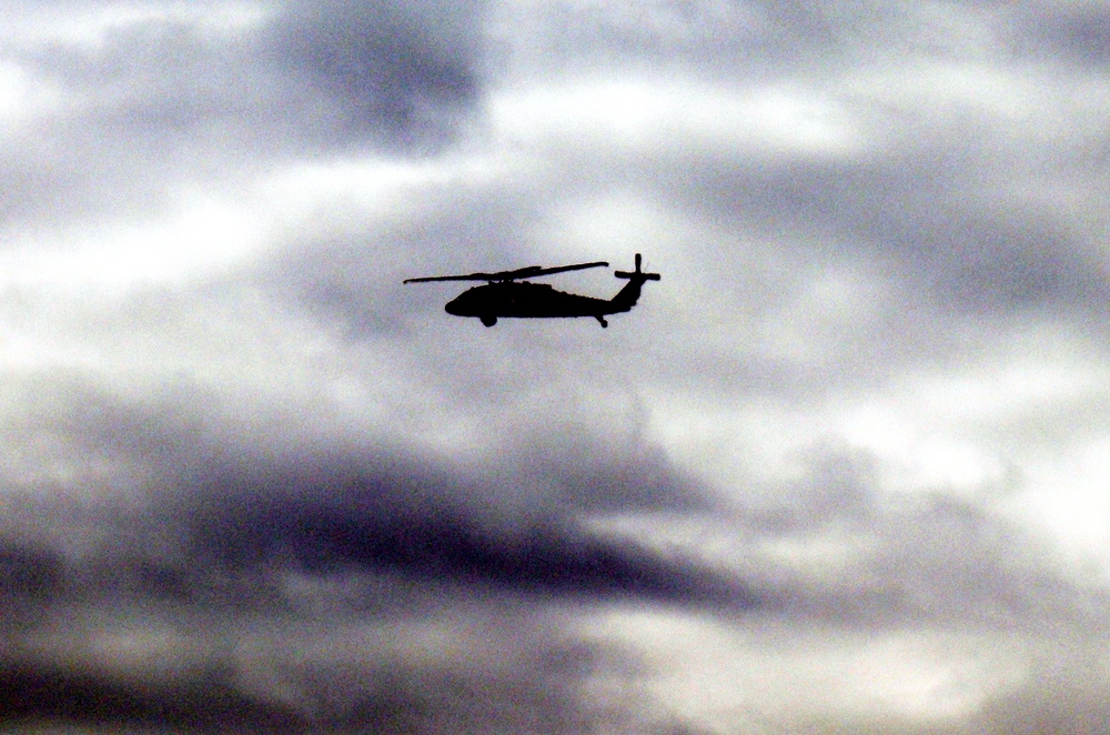 Black Hawk training operations at Fort McCoy