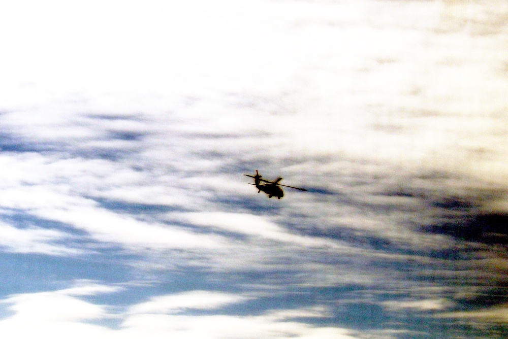 Black Hawk training operations at Fort McCoy