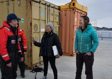 Coast Guard Cutter Polar Star (WAGB 10) visits Palmer Station for first time in 35 years