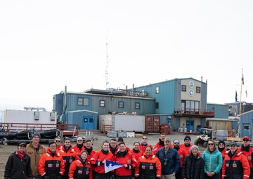 Coast Guard Cutter Polar Star (WAGB 10) visits Palmer Station for first time in 35 years