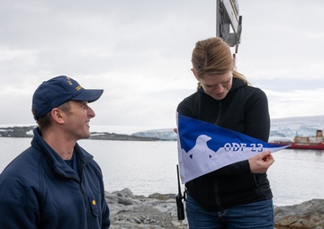 Coast Guard Cutter Polar Star (WAGB 10) visits Palmer Station for first time in 35 years