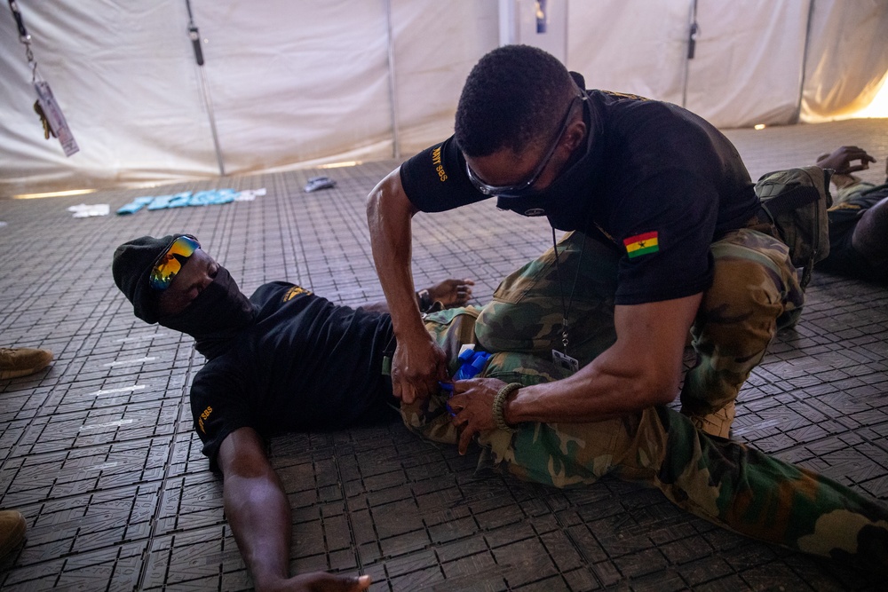 Ghanian Special Boat Service Conduct Tactical Combat Casualty Care