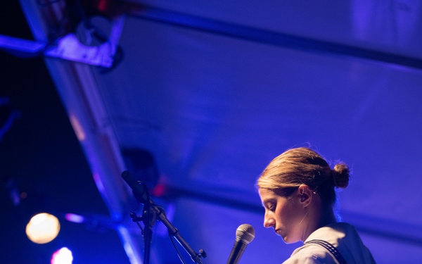 U.S. Naval Forces Europe Africa Band Performs at Camp Lemonnier Durring Cutlass Express 2023