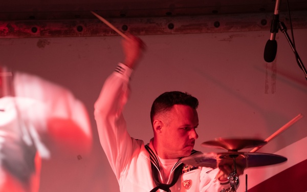 U.S. Naval Forces Europe Africa Band Performs at Camp Lemonnier Durring Cutlass Express 2023