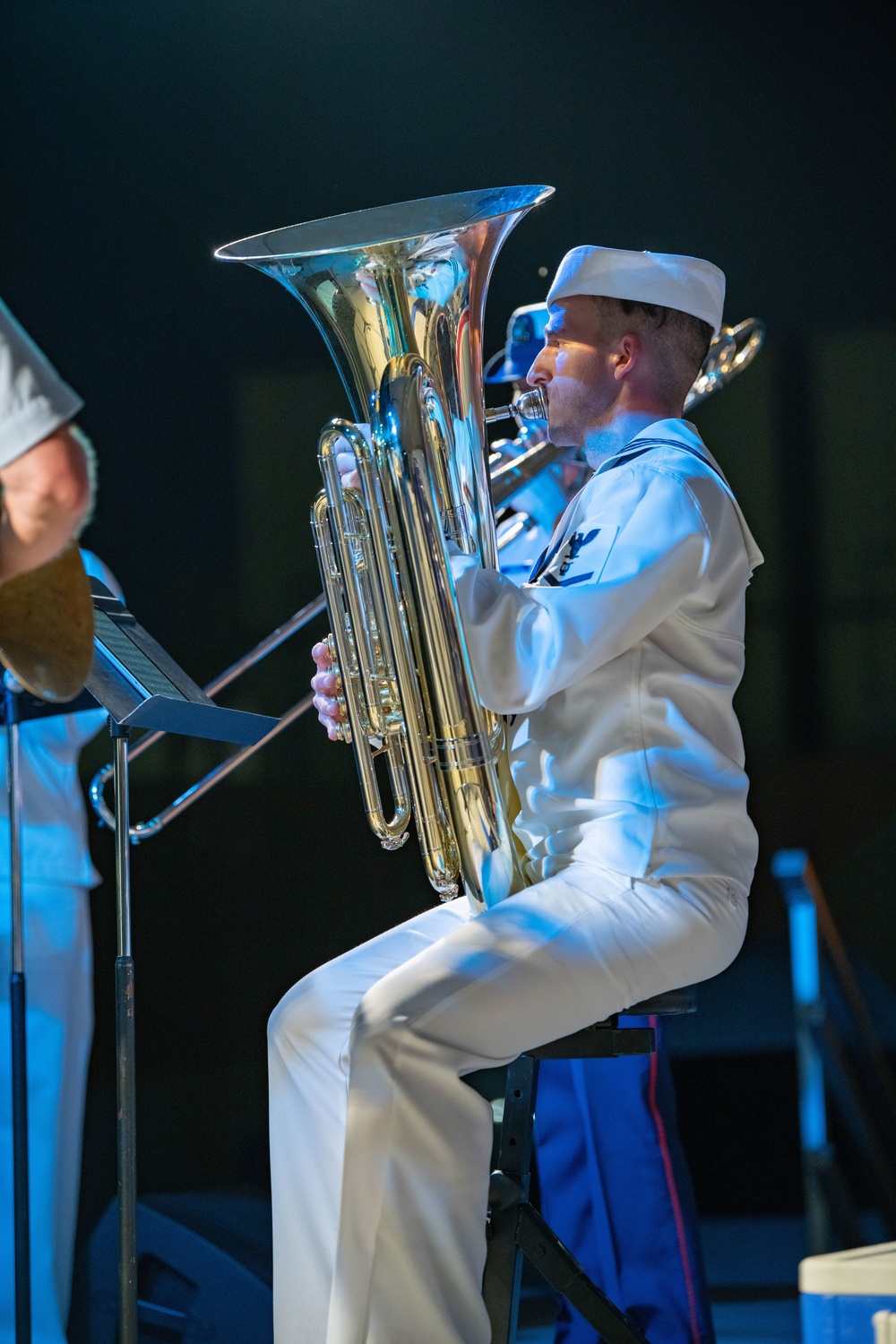 U.S. Naval Forces Europe Africa Band Performs at Camp Lemonnier Durring Cutlass Express 2023