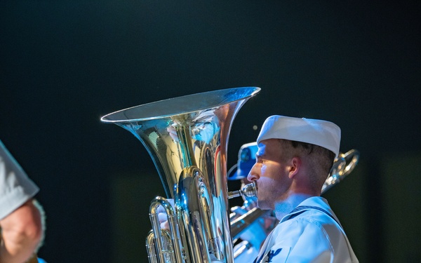U.S. Naval Forces Europe Africa Band Performs at Camp Lemonnier Durring Cutlass Express 2023