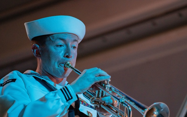 U.S. Naval Forces Europe Africa Band Performs at Camp Lemonnier Durring Cutlass Express 2023