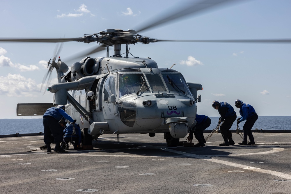 Flight Ops aboard USS Ashland