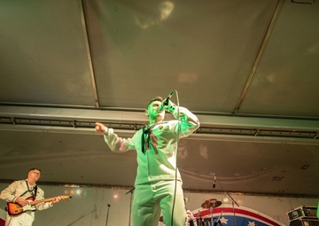 U.S. Naval Forces Europe Africa Band Performs at Camp Lemonnier During Cutlass Express 2023