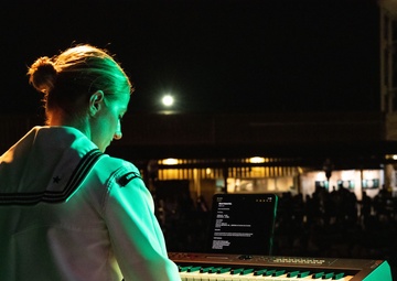 U.S. Naval Forces Europe Africa Band Performs at Camp Lemonnier During Cutlass Express 2023