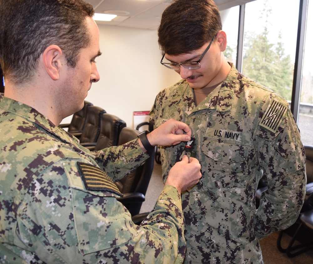 A MAP of congratulatory surprise at NMRTC Bremerton