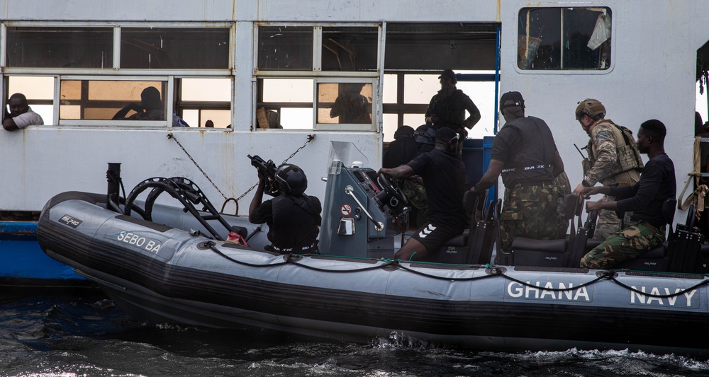 Nigerian Special Forces conduct a VBSS Training Exercise during Flintlock