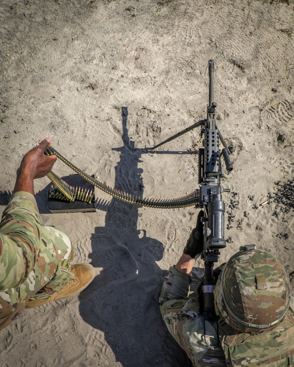 Soldiers Shoot The M249 SAW