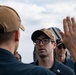 USS Farragut Sailor Reenlists While Underway