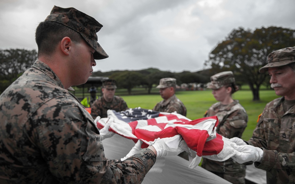 DPAA conducts WWII disinterment ceremony