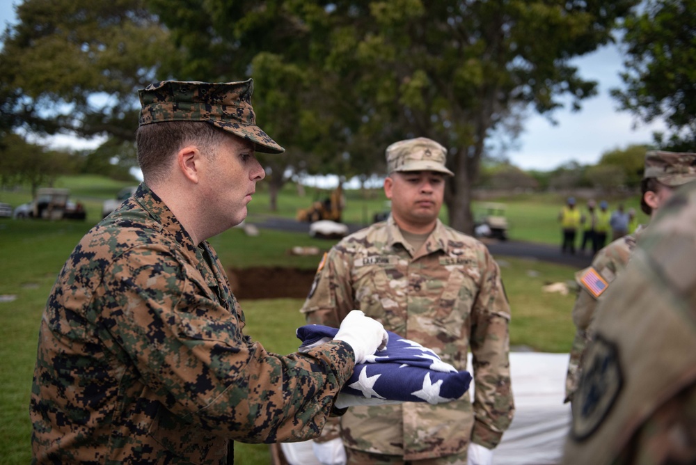 DPAA conducts WWII disinterment ceremony