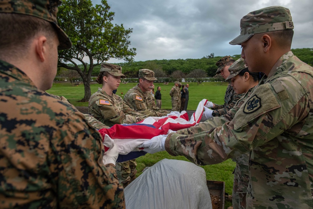 DPAA conducts WWII disinterment ceremony