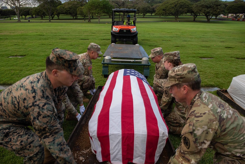 DPAA conducts WWII disinterment ceremony