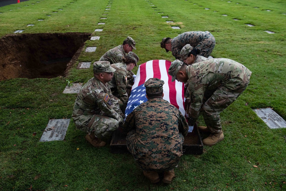 DPAA conducts WWII disinterment ceremony