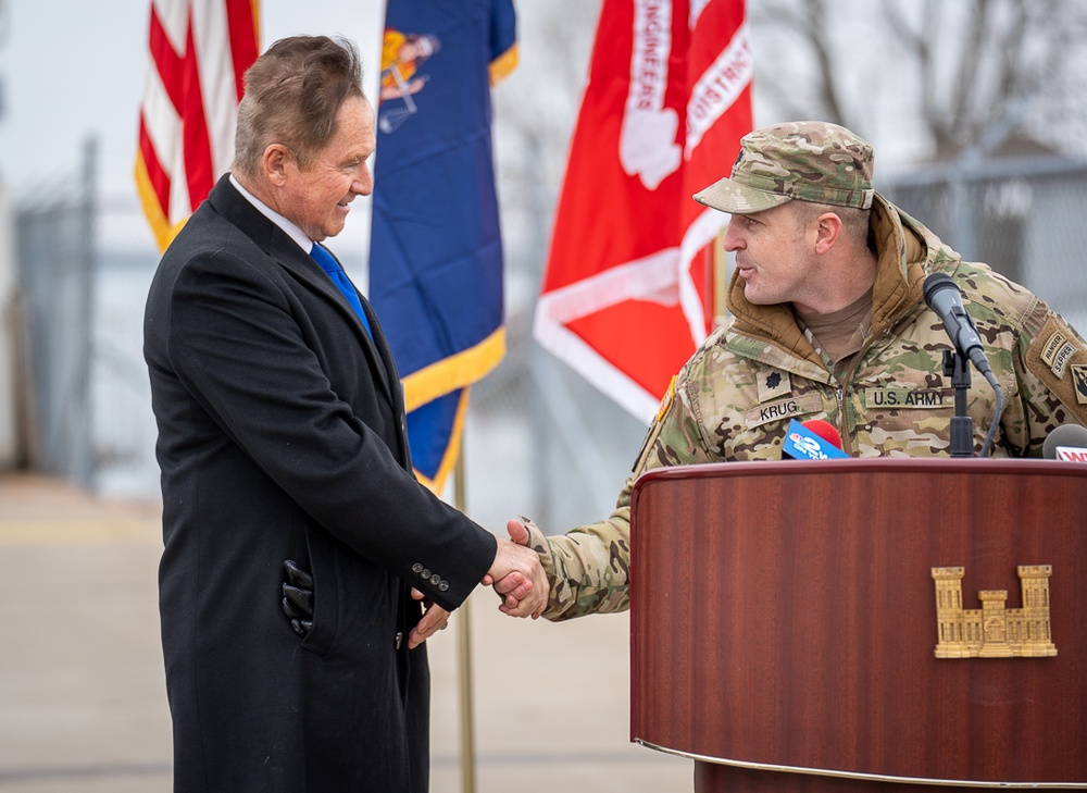 USACE Buffalo District Hosts Congressman Brian Higgins at the Black Rock Lock