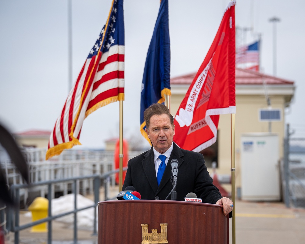 USACE Buffalo District Hosts Congressman Brian Higgins at the Black Rock Lock