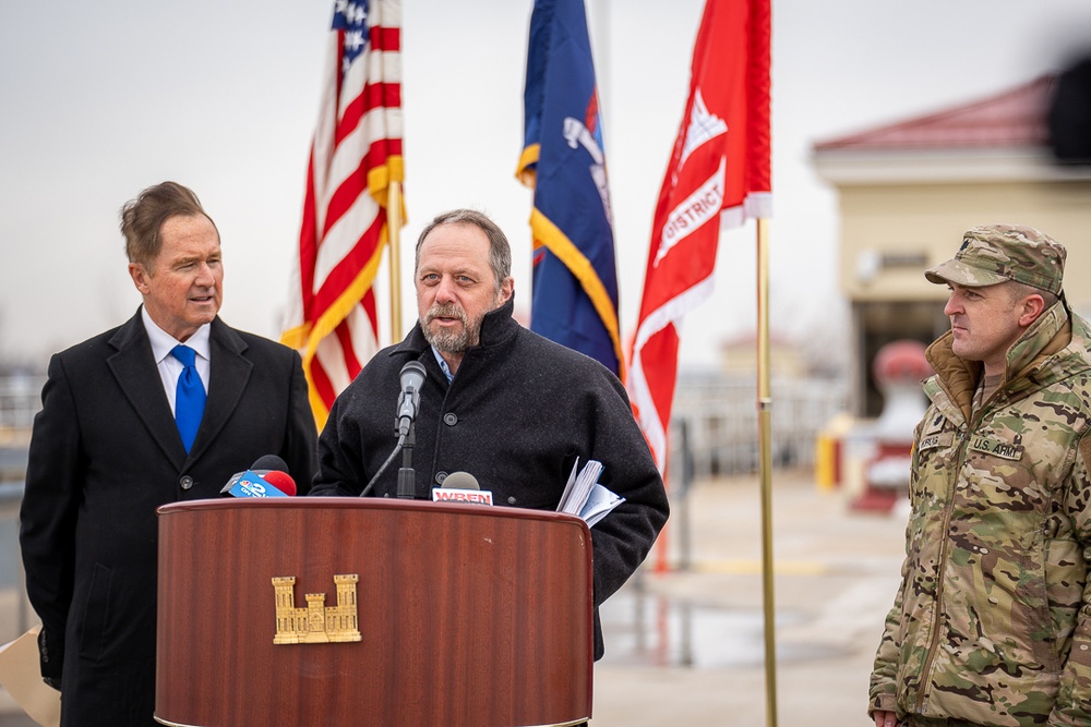 USACE Buffalo District Hosts Congressman Brian Higgins at Black Rock Lock